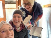 Gute Laune beim Streichen