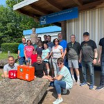 Alle Teilnehmer der Einweisung AED